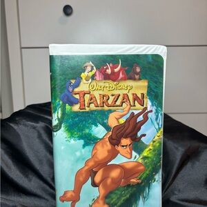 Disney Tarzan VHS with Colorful Jungle Design